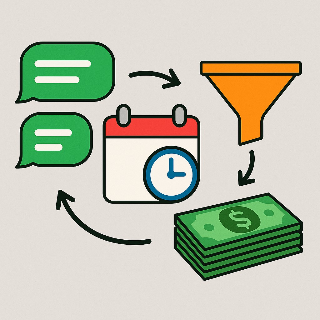 funil whatsapp conversas ia