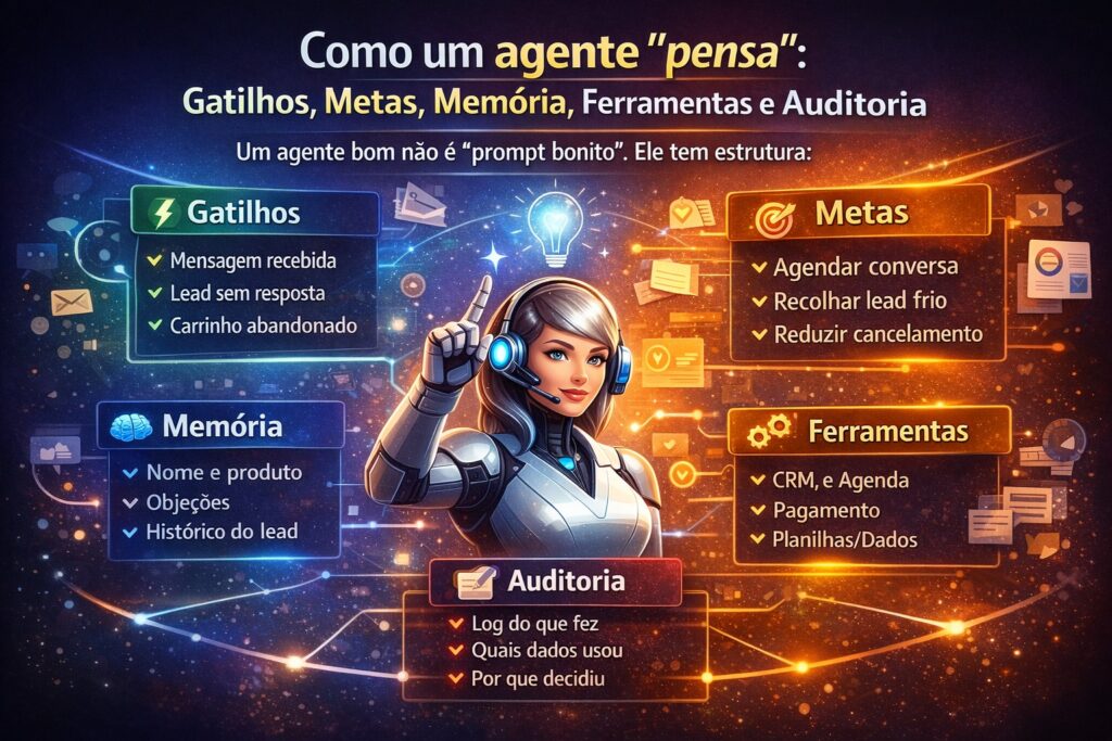 como pensa um agente
