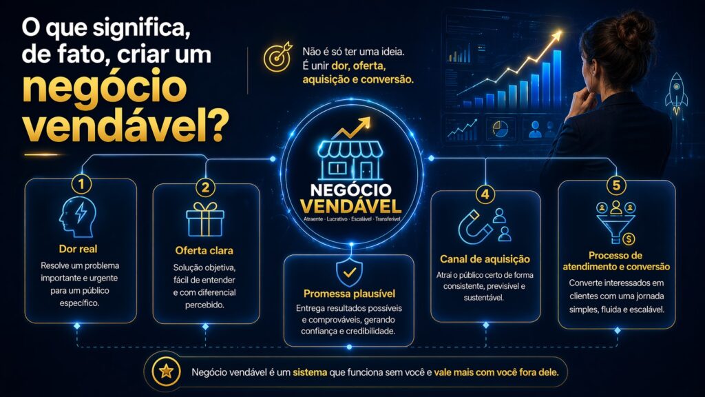 o que significa de fato criar um negocio vendavel