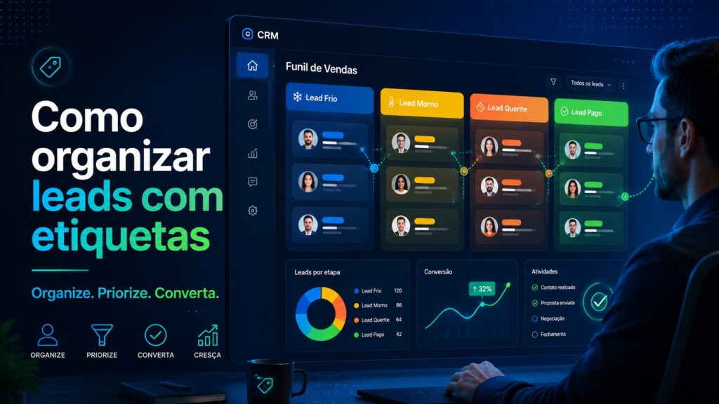 como organizar leads com etiquetas